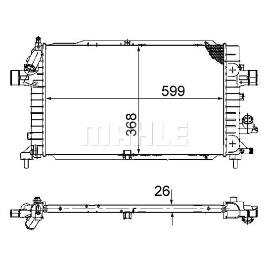 CR 920 000P - Radiator, engine cooling 