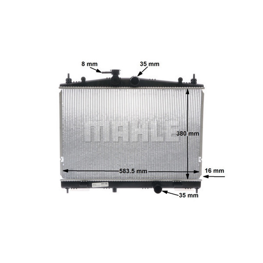 CR 856 000S - Radiator, engine cooling 