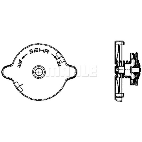 CRB 9 000P - Sealing Cap, radiator 