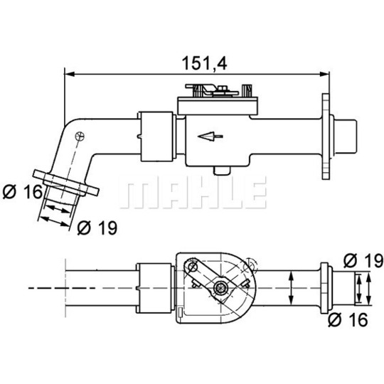 CV 6 000P - Control Valve, coolant 