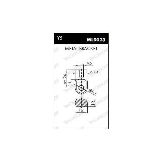 ML5646 - Gas Spring, bonnet 