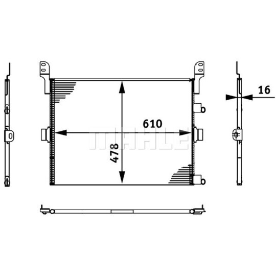 AC 673 000S - Lauhdutin, ilmastointilaite 