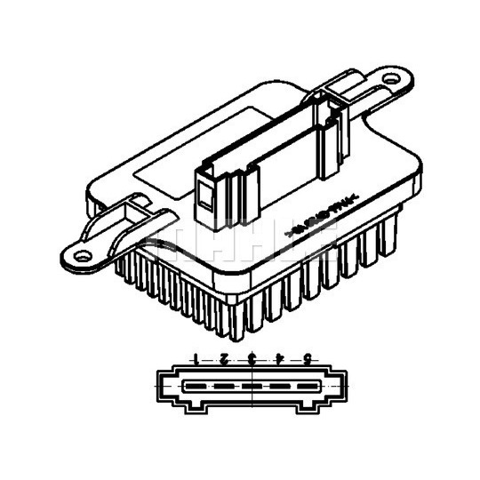 ABR 59 000P - Regulator, passenger compartment fan 