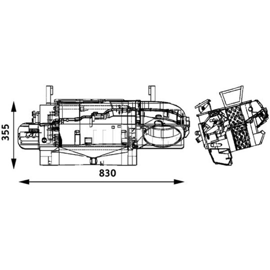 AH 172 000P - Heat Exchanger, interior heating 