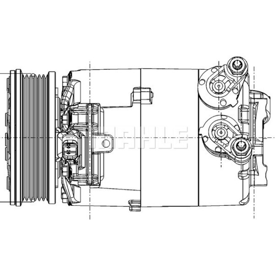 ACP 1357 000P - Kompressori, ilmastointilaite 