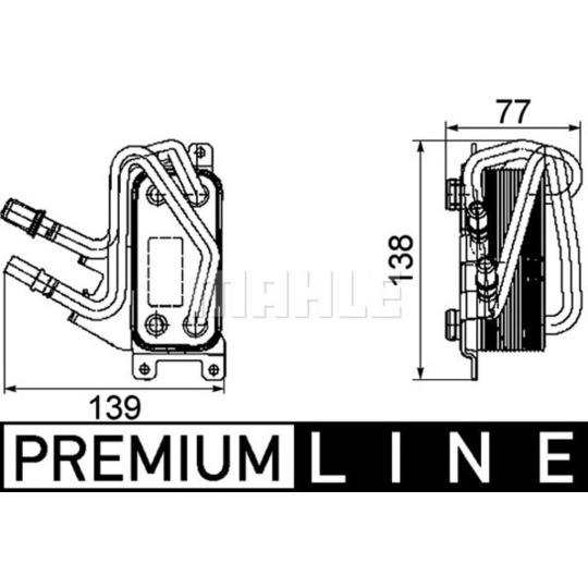 CLC 67 000P - Oil Cooler, engine oil 