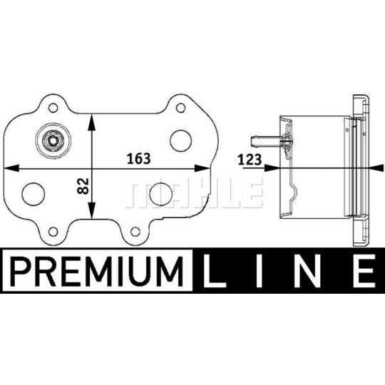 CLC 61 000P - Õliradiaator,mootoriõli 