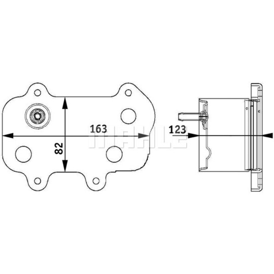 CLC 61 000P - Õliradiaator,mootoriõli 