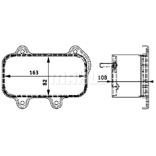 CLC 39 000P - Oil Cooler, engine oil 