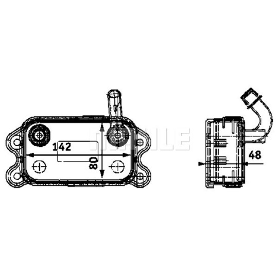 CLC 41 000P - Oljekylare, motor 