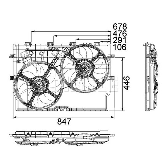 CFF 192 000P - Fan, radiator 