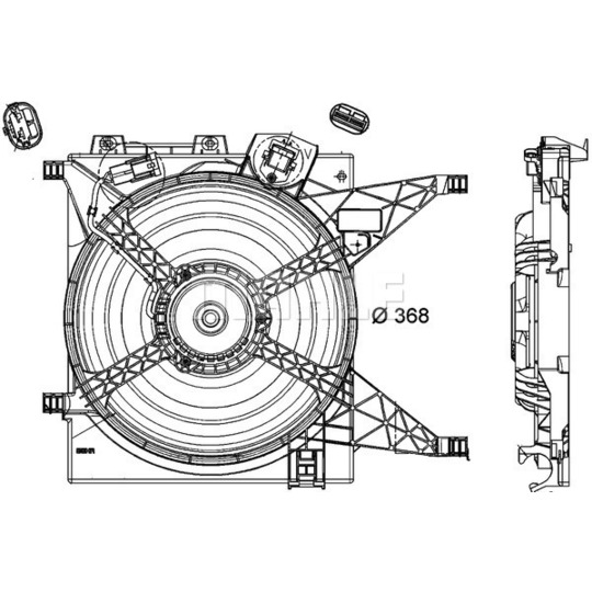 CFF 191 000P - Ventilaator,mootorijahutus 