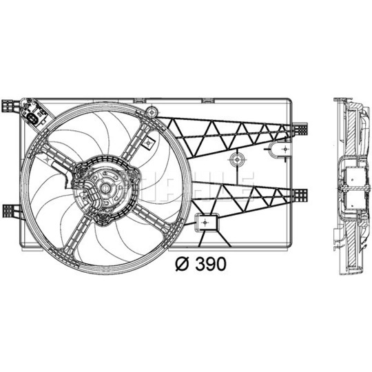 CFF 180 000P - Ventilaator,mootorijahutus 