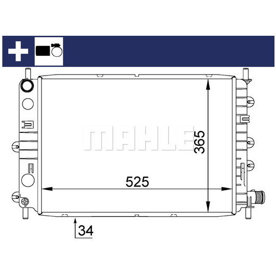 CR 1142 000S - Radiator, engine cooling 