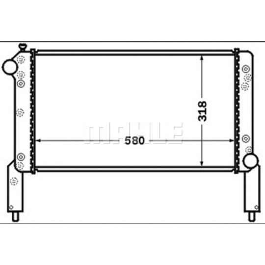 CR 1446 000S - Radiator, engine cooling 