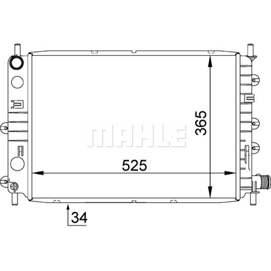 CR 1142 000S - Radiator, engine cooling 