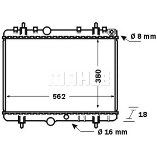 CR 1501 000S - Radiator, engine cooling 