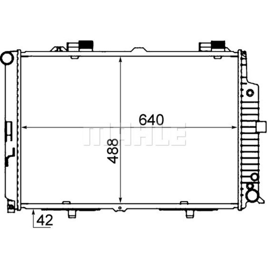 CR 318 000S - Radiator, engine cooling 