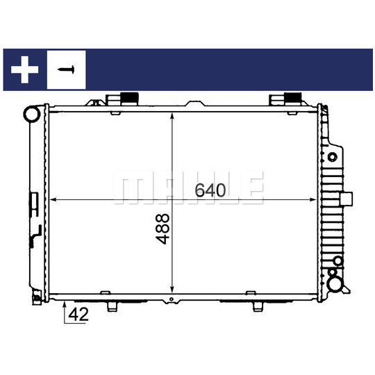 CR 318 000S - Radiator, engine cooling 