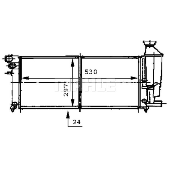 CR 468 000S - Radiaator,mootorijahutus 