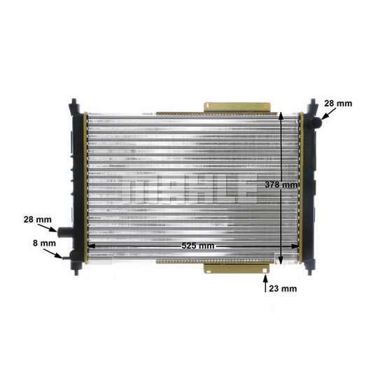 CR 622 000S - Radiator, engine cooling 