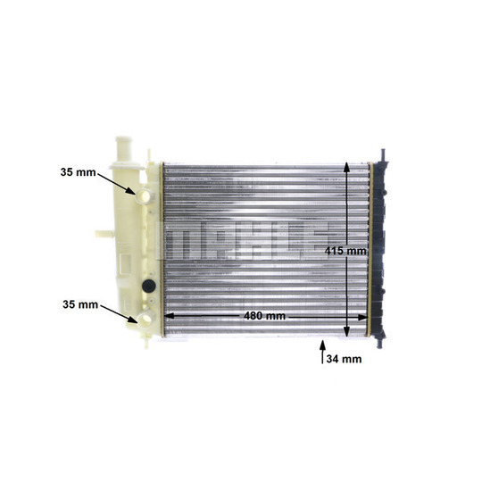 CR 599 000S - Radiator, engine cooling 