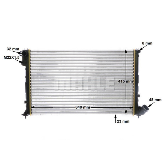 CR 593 000S - Radiator, engine cooling 