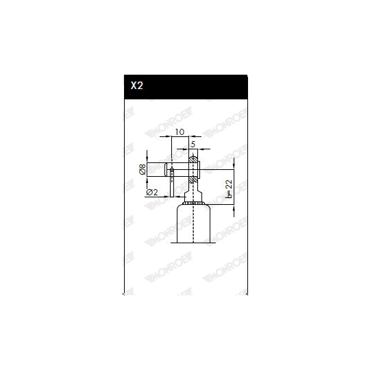 ML5039 - Gasfjäder, bagageutrymme 