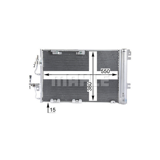 AC 378 000P - Condenser, air conditioning 
