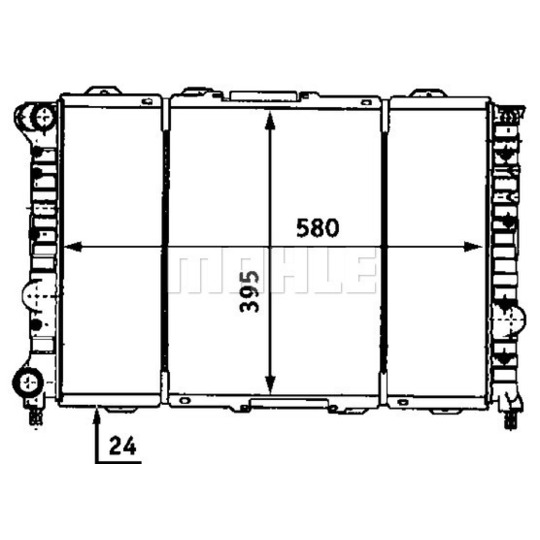 CR 521 000S - Radiaator,mootorijahutus 