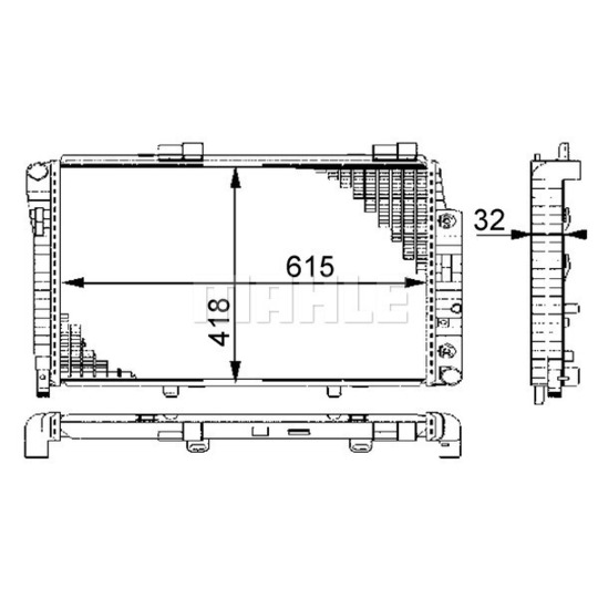 CR 270 000S - Radiator, engine cooling 