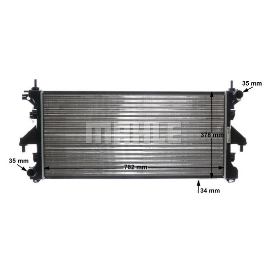 CR 886 000S - Radiator, engine cooling 