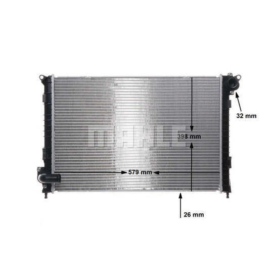 CR 983 000S - Radiator, engine cooling 