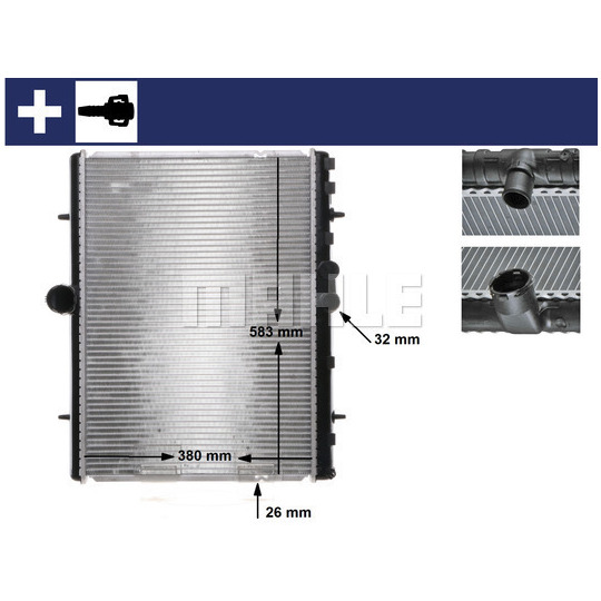 Radiator, engine cooling