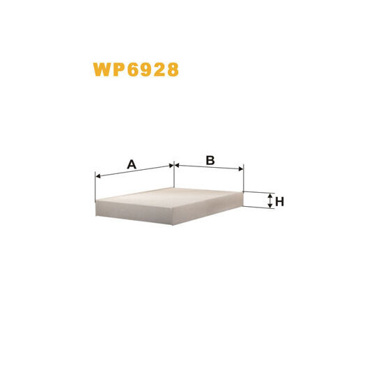 WP6928 - Filter, kupéventilation 