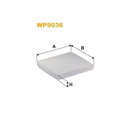 WP9036 - Filter, kupéventilation 