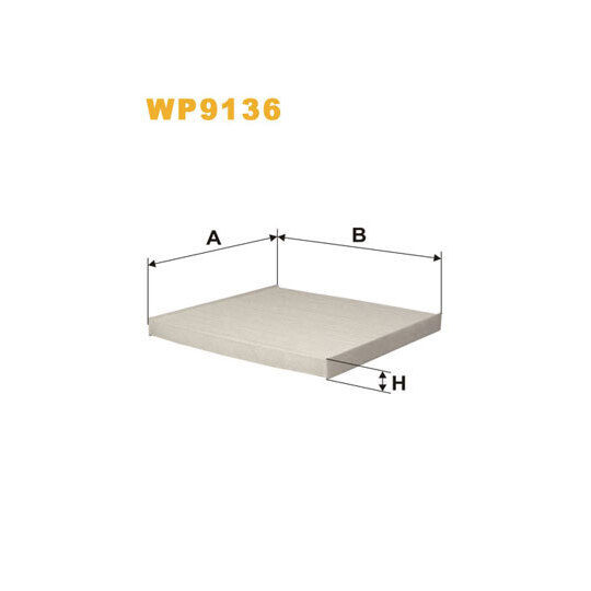 WP9136 - Filter, interior air 