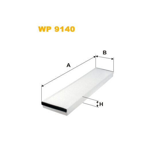 WP9140 - Filter, kupéventilation 