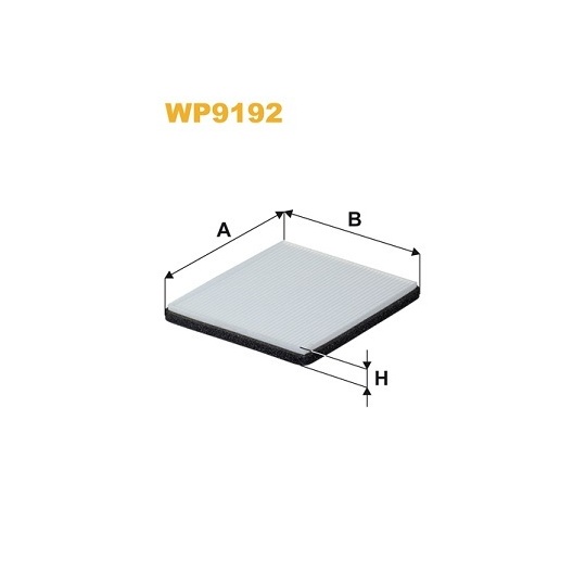WP9192 - Filter, kupéventilation 