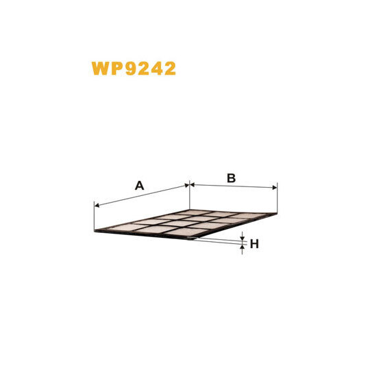 WP9242 - Filter, interior air 