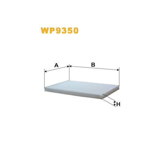 WP9350 - Filter, kupéventilation 