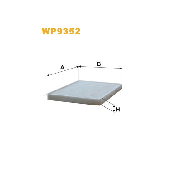 WP9352 - Filter, kupéventilation 