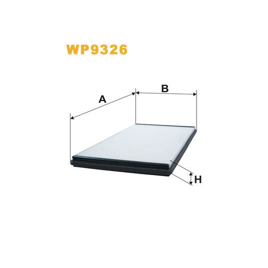 WP9326 - Filter, interior air 