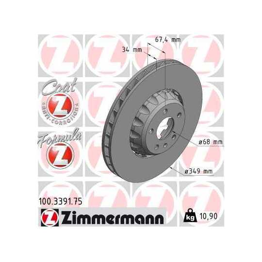 100.3391.75 - Brake Disc 