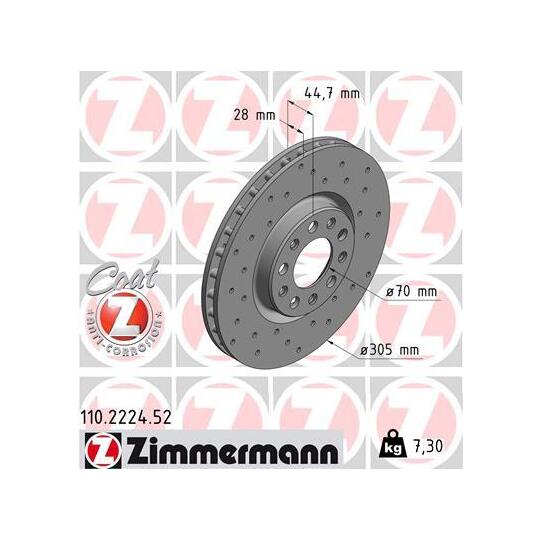 110.2224.52 - Brake Disc 