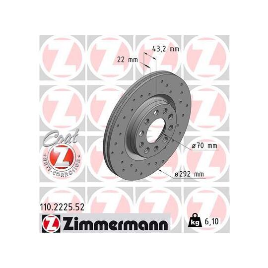 110.2225.52 - Brake Disc 