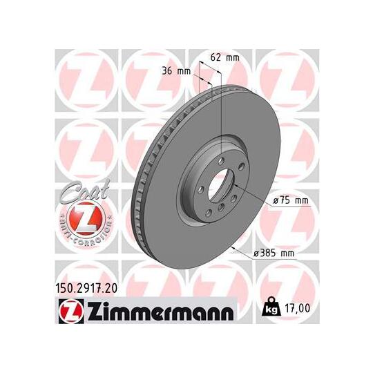 150.2917.20 - Brake Disc 