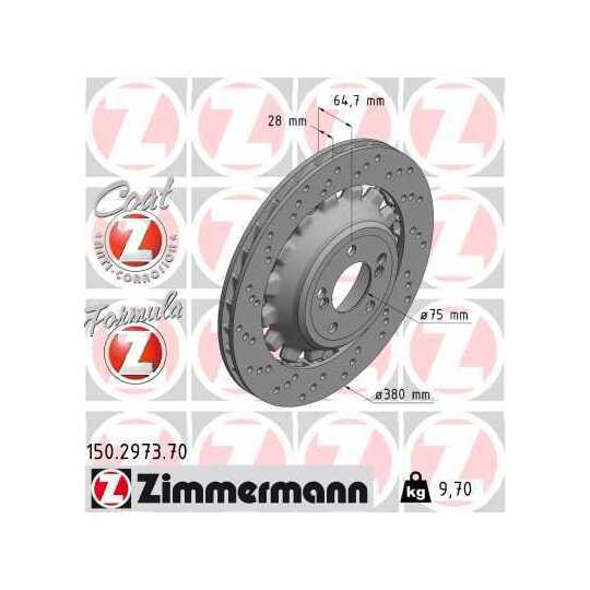 150.2973.70 - Brake Disc 