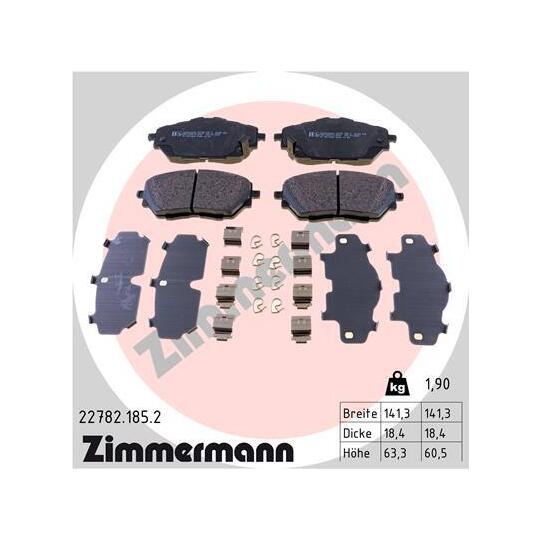 22782.185.2 - Brake Pad Set, disc brake 