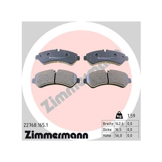 22768.165.1 - Brake Pad Set, disc brake 